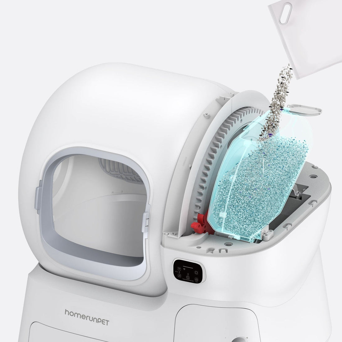 もう猫砂不足に悩まない：Safepet CS106が解決する、猫トイレ最大のストレス
