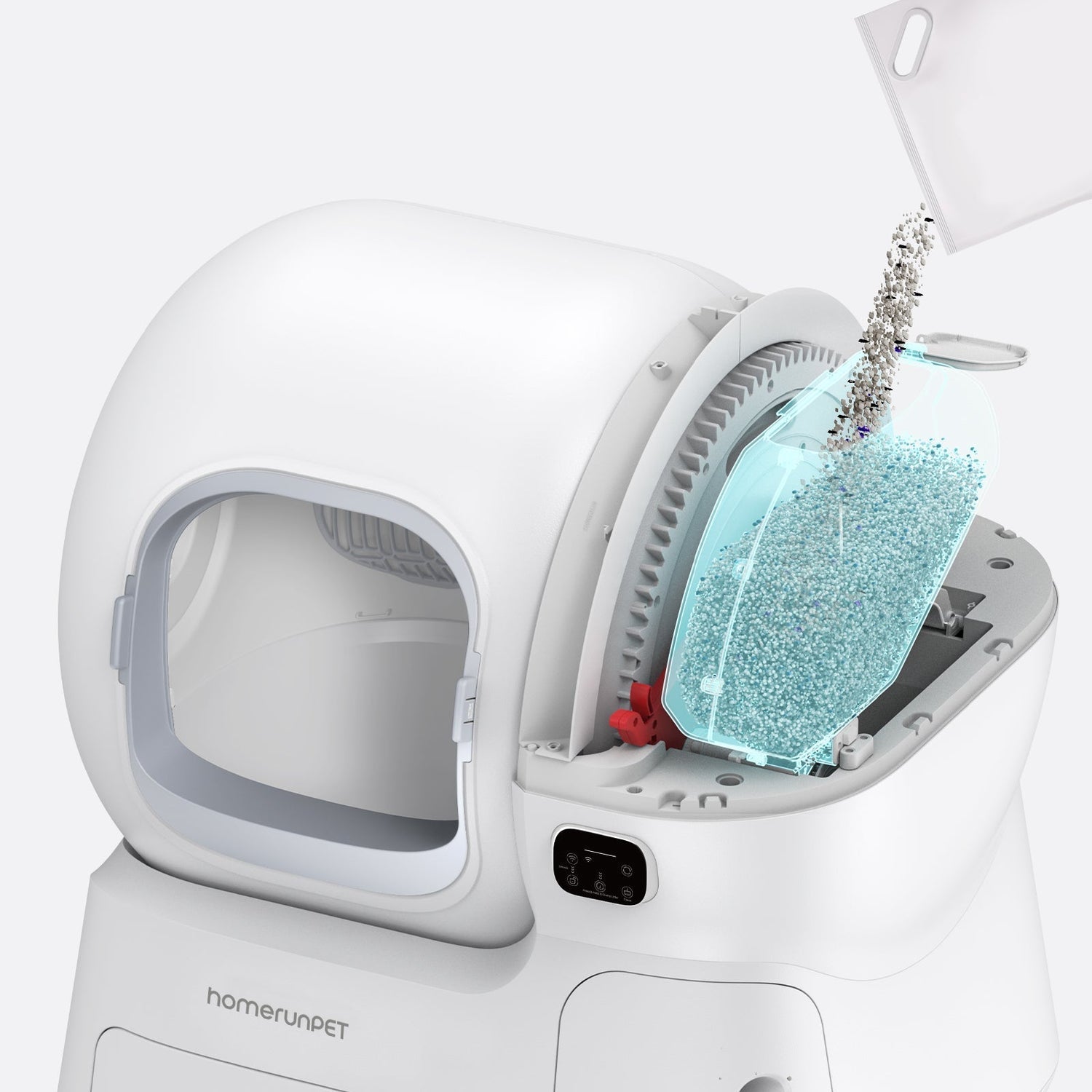 もう猫砂不足に悩まない：Safepet CS106が解決する、猫トイレ最大のストレス